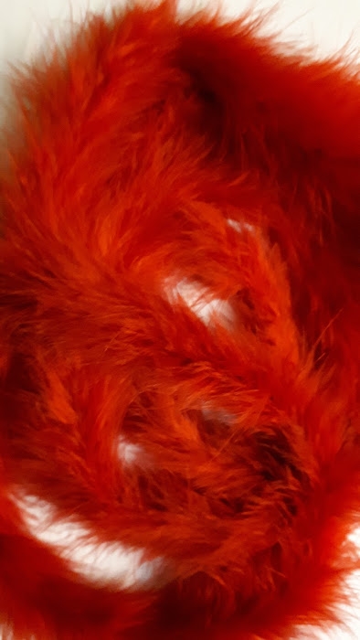 Rød fjerboa 1m